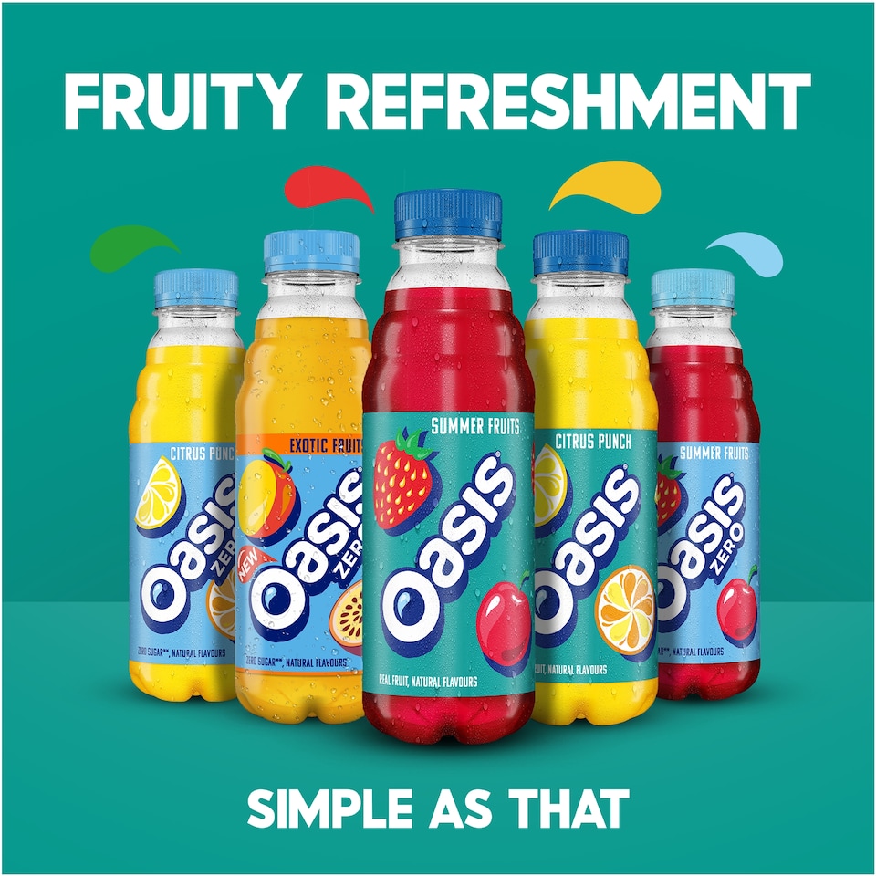 image 1 of Oasis Zero Citrus Punch 500ml