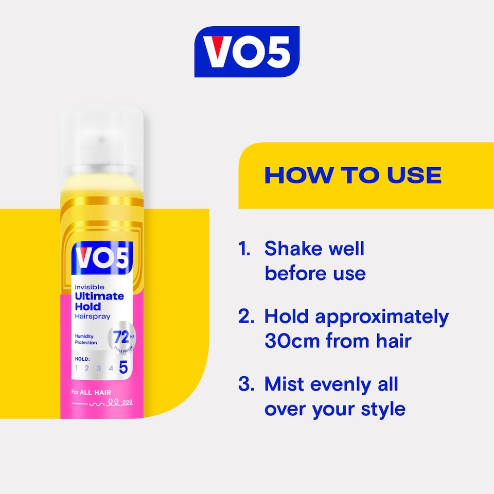 image 1 of Vo5 Ultimate Hold Hair Spray 400Ml