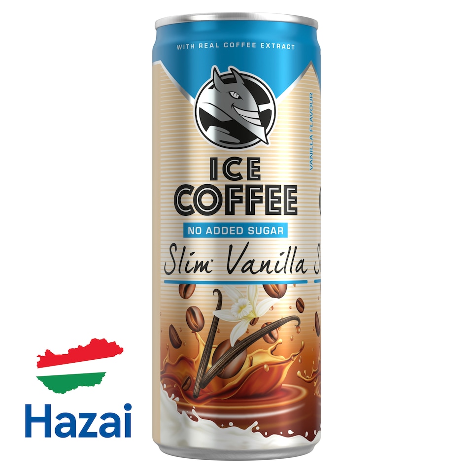 image 1 of Ice Coffee Slim Vanilla UHT Bourbon Vanilla Milk Drink with Coffee Extract and Sweeteners 250 ml