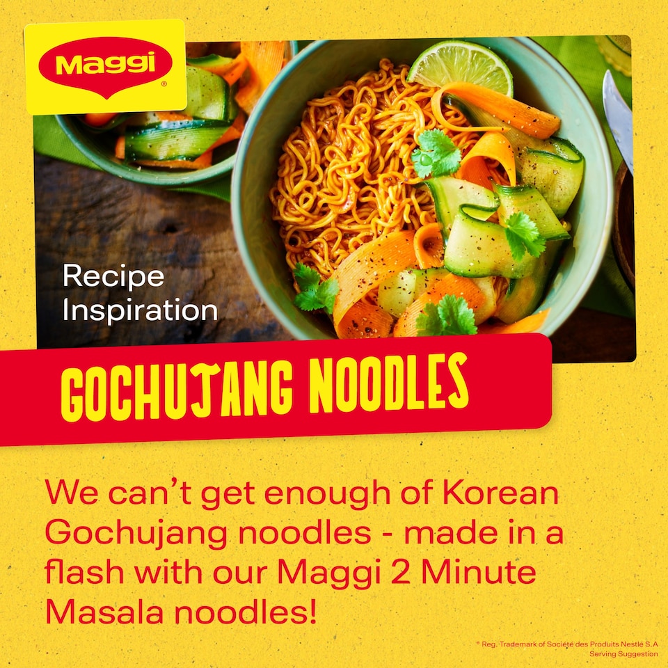 image 1 of Maggi 2 Minute Masala Flavour Instant Noodles 70g