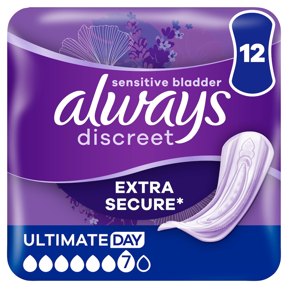 image 1 of Always Discreet Incontinence Pads Ultimate Day