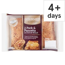 Gourmet 2 Pork And Pancetta Sausage Rolls 260G