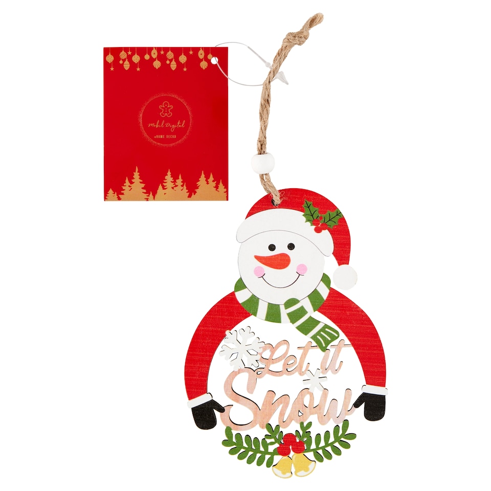 Mobil Digital gömb alakú fa figura függő dekoráció 13 x 9 x 0,5 cm