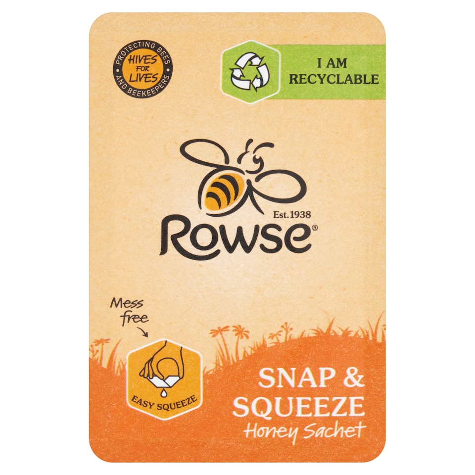 Rowse Snap & Squeeze Honey Sachet 14g Clipstrip