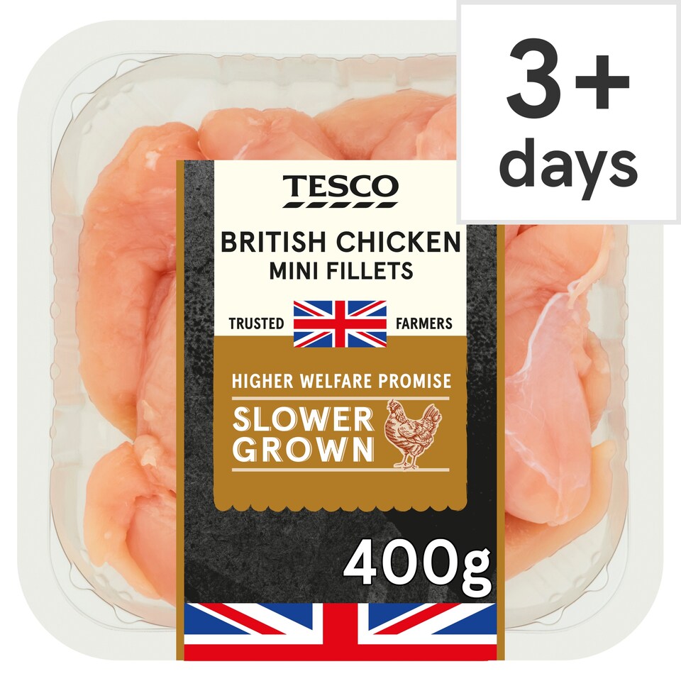 Tesco Slower Grown Chicken Mini Fillets 400g