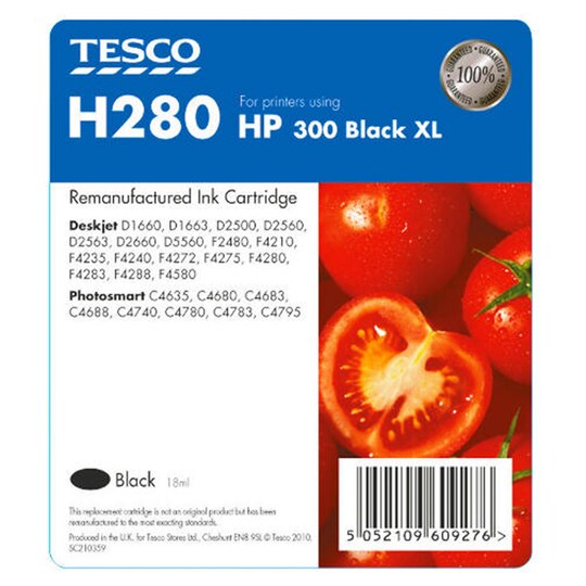 Tesco HP 300 Black Printer Ink Tesco Groceries