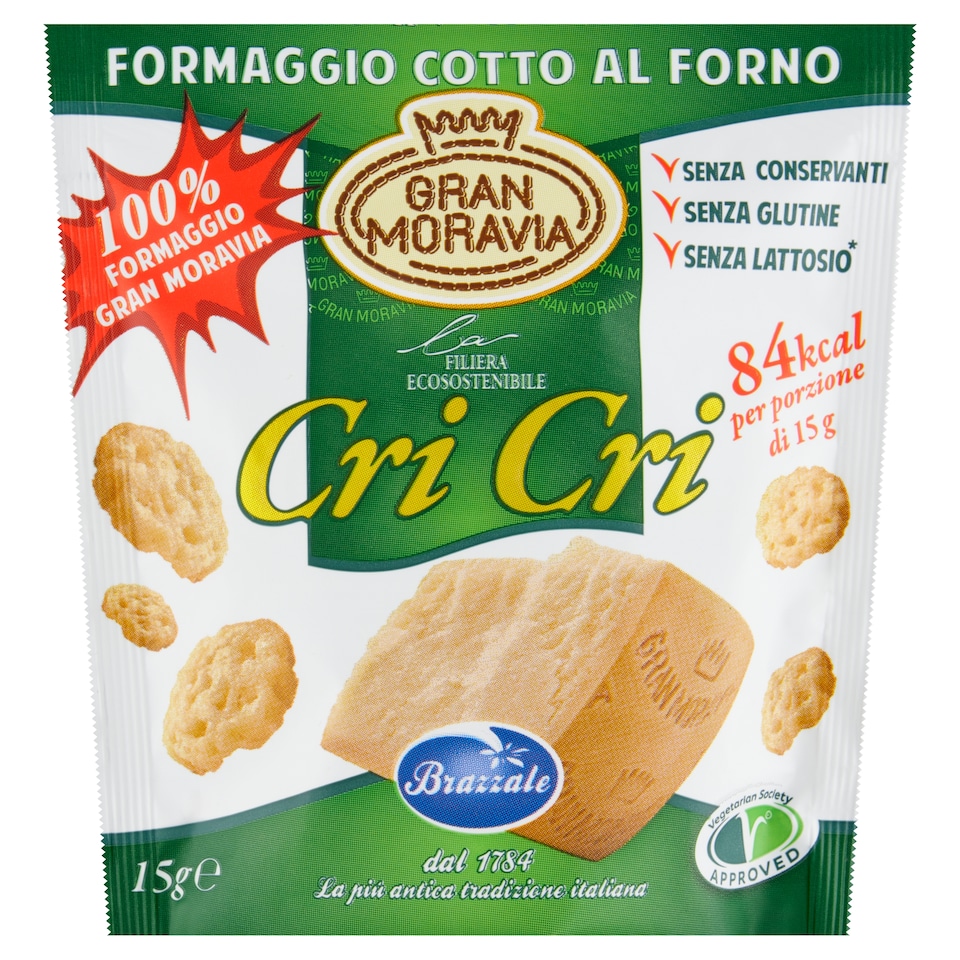 Obrázek 1 pro produkt Gran Moravia Cri Cri tvrdý sýr pečený v peci 15g