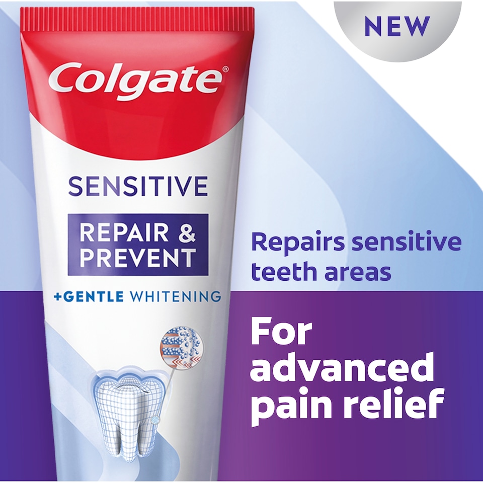 image 1 of Colgate Sensitive Repair & Prevent + Gentle Whitening Toothpaste 75ml