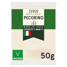 Tesco Grated Pecorino Cheese 50G