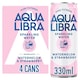 image 1 of Aqua Libra Sparkling Water Watermelon & Strawberry 4 x 330ml