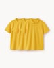 image 3 of F&F School Boys 3-Pack Pure Cotton Regular Fit Polo Shirts in Gold