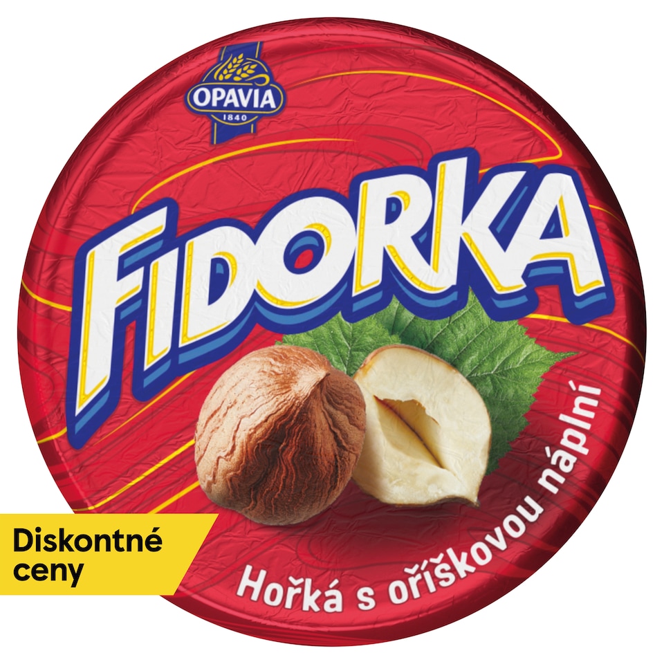 Opavia Fidorka Dark with Nut Filling, Wafer, Red 30 g