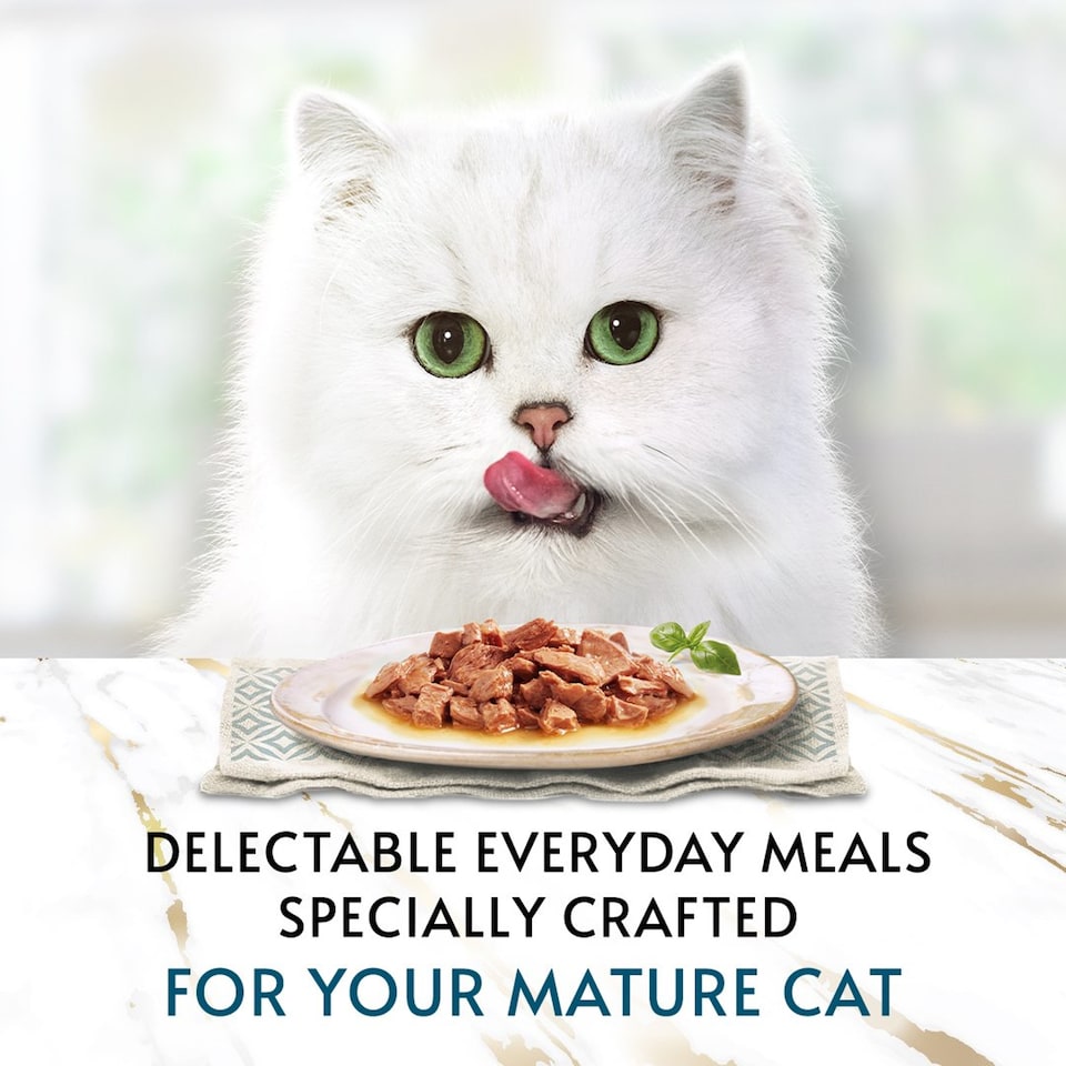 image 1 of GOURMET Perle Senior 7+ Mini Fillets in Gravy Wet Cat Food 12x85g