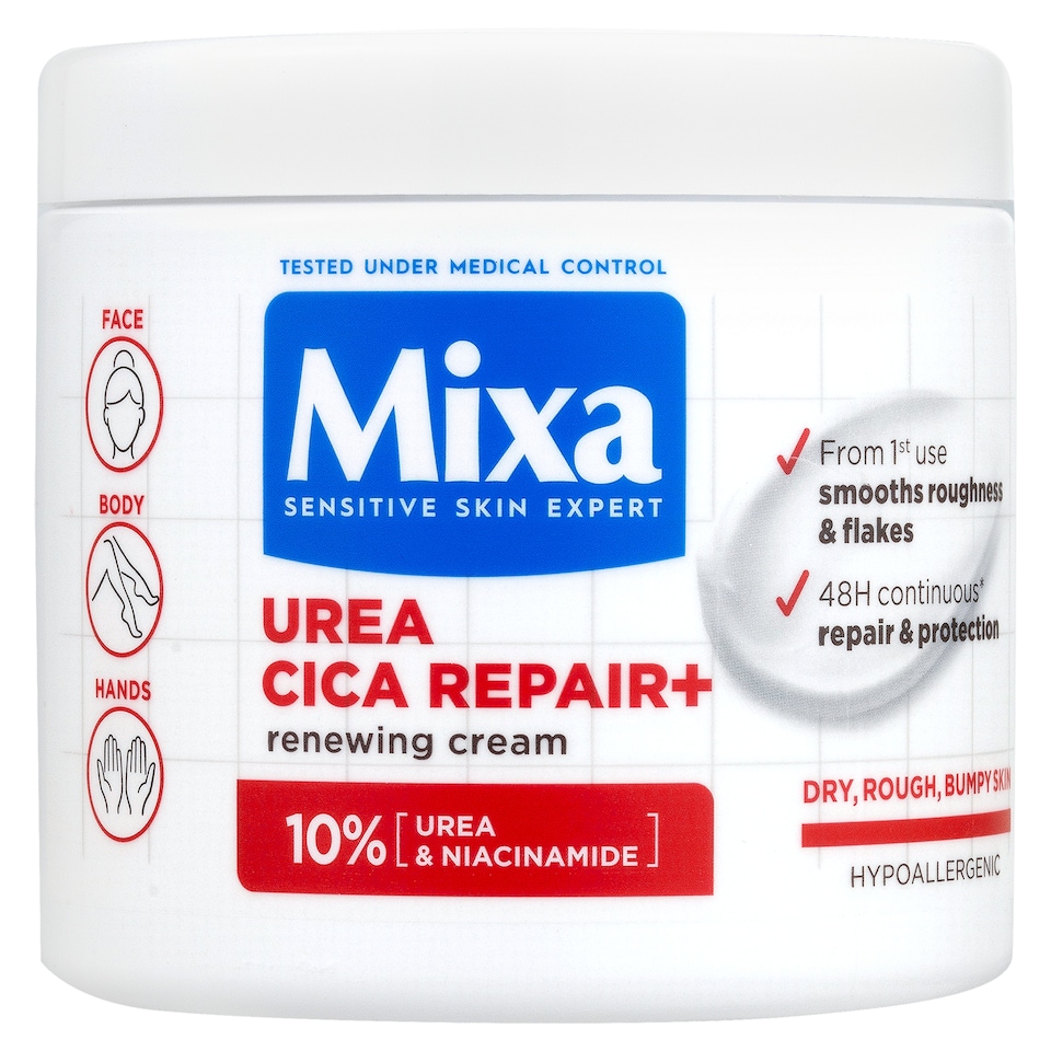 Mixa regeneráló testápoló száraz, durva bőrre, 400 ml