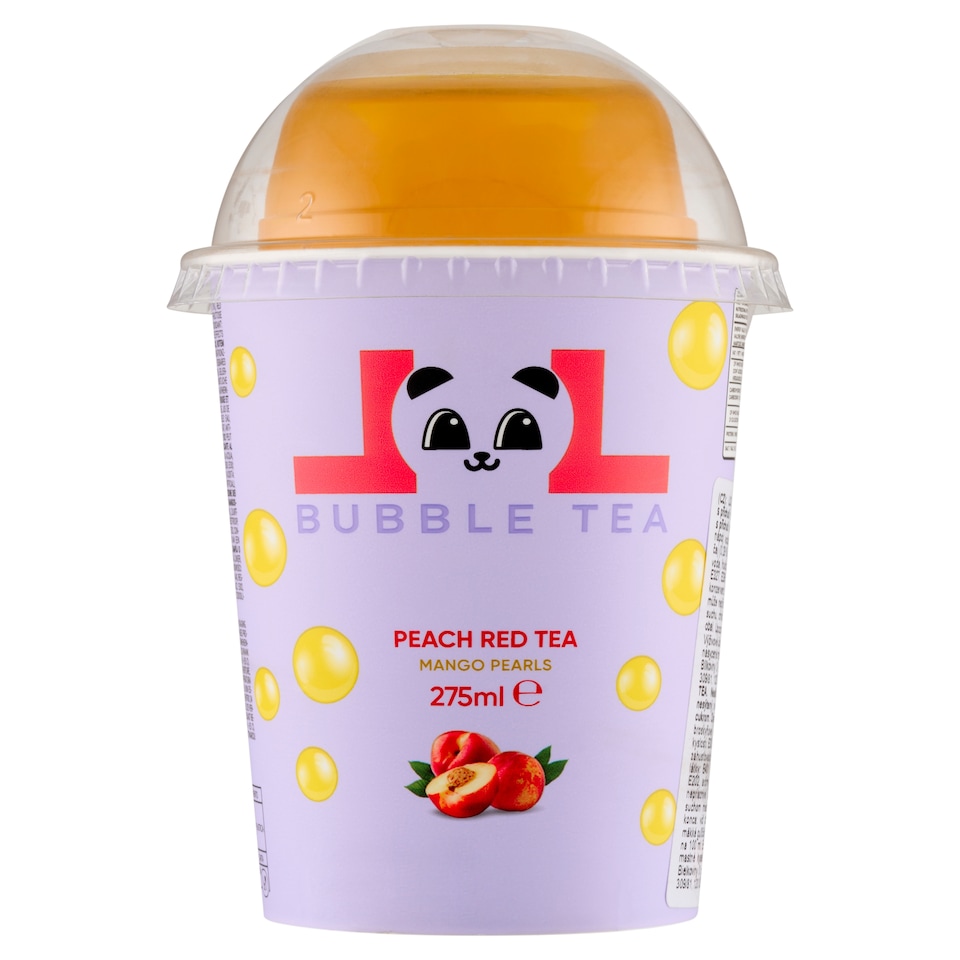 Obrázek 1 pro produkt LOL Bubble Tea nealkoholický ochucený nápoj s příchutí broskve 275ml