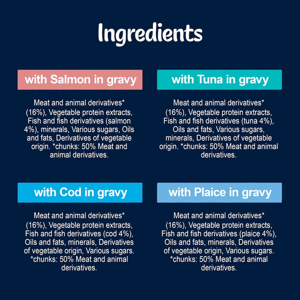 image 1 of FELIX Tasty Shreds Fish Selection in Gravy Wet Cat Food 12x80g