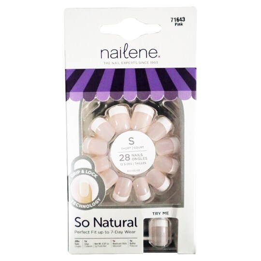 NAILENE 71000 SO NATURAL NAILS SHORT Tesco Groceries