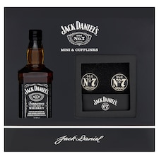 Jack Daniels Mini Bottle & Cufflinks