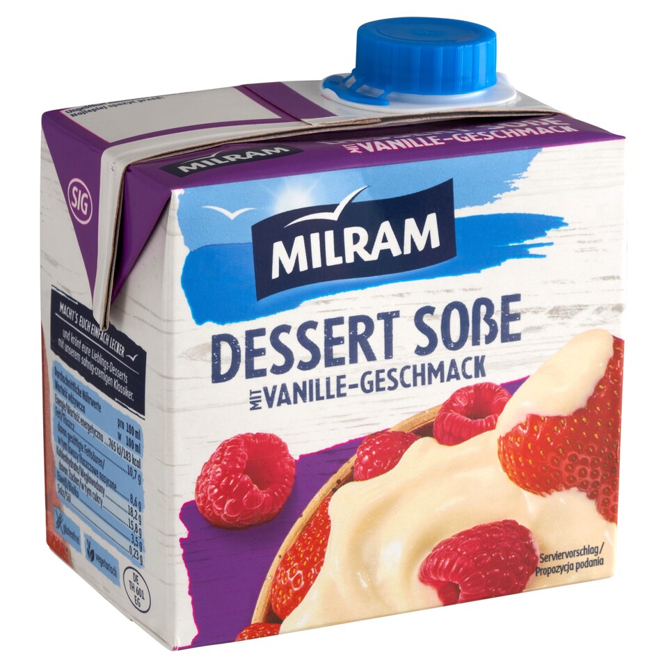 Milram UHT vanília ízű desszertöntet tejszínnel 500 ml