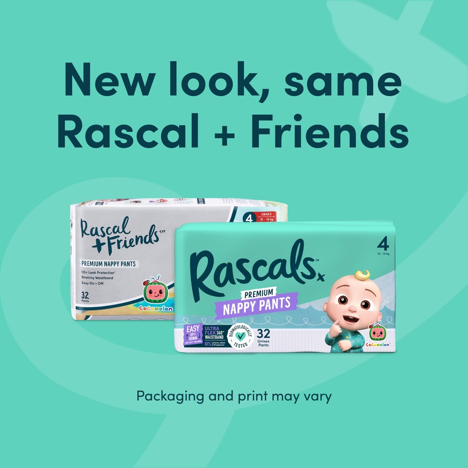 image 1 of Rascals Premium CoComelon Nappy Pants, Size 5 | 48 Jumbo Pack