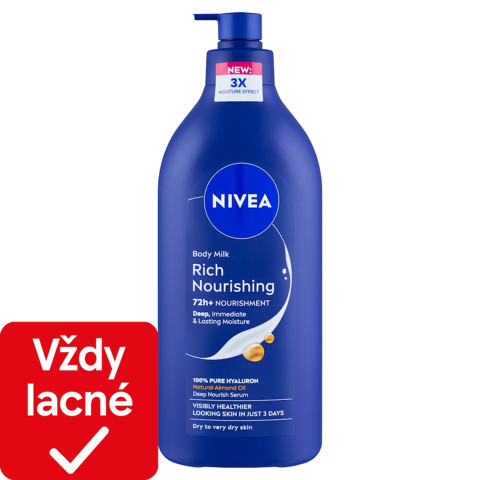 obrázok 1 z Nivea Rich Nourishing Výživné telové mlieko 625 ml