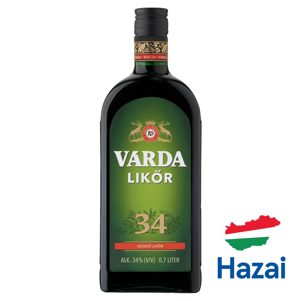 Várda-Drink Likőr 34 keserű likőr 34% 0,7 l