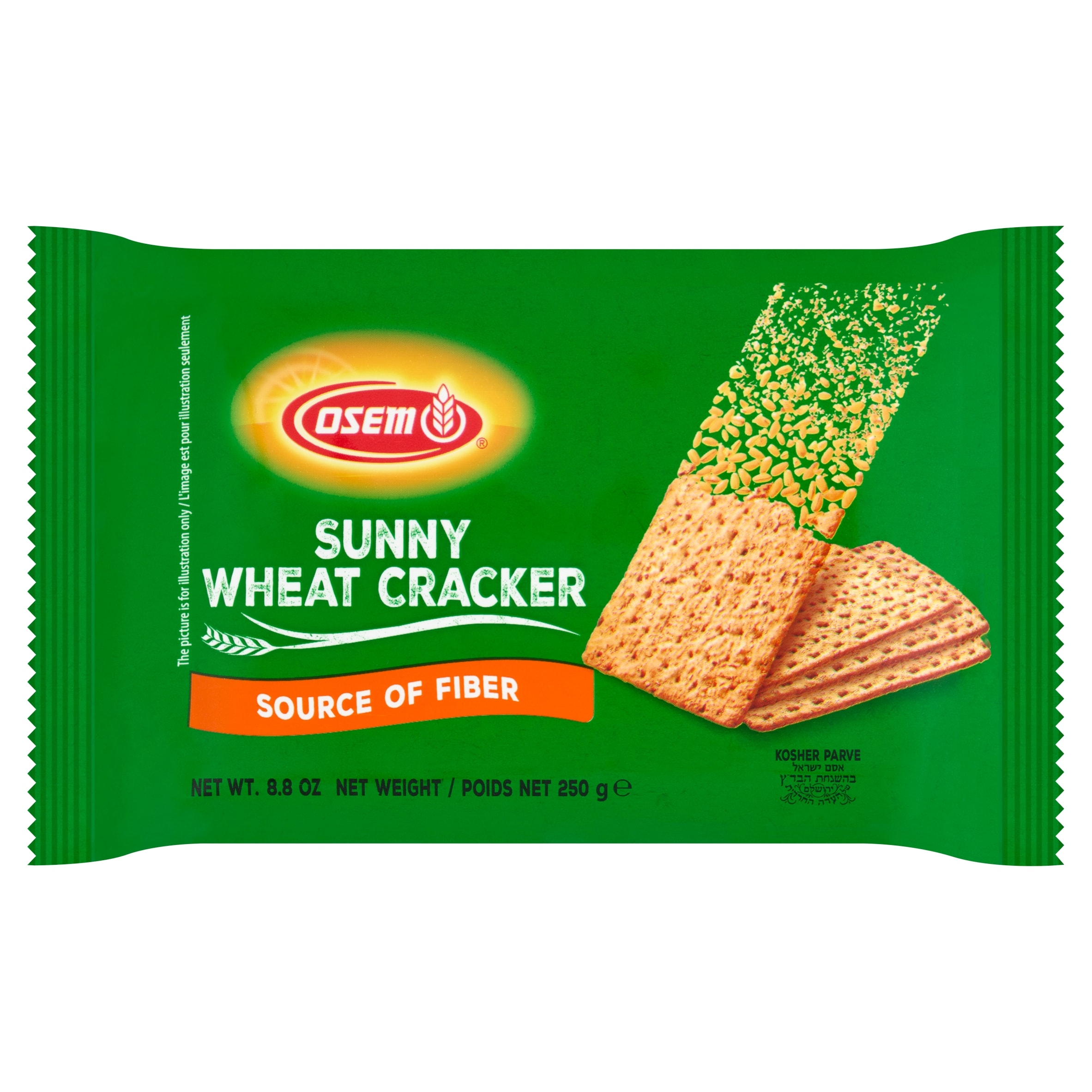 Osem Sunny Wheat Cracker Whole Wheat 250g
