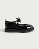 image 1 of F&F School Girls Patent Butterfly Mary Jane Shoes in Black