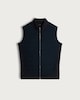 image 4 of F&F Cotton Blend Sleeveless Zip Up Gilet in Navy