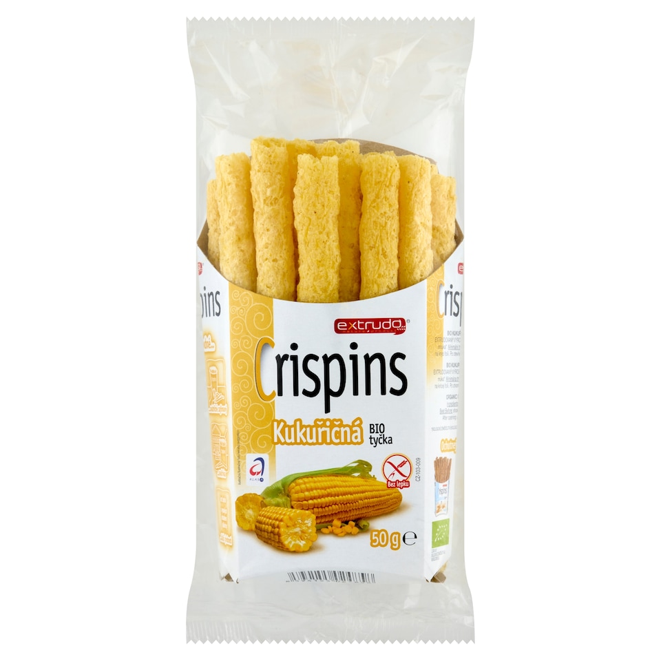 Extrudo Crispins Kukuřičná bio tyčka 50g