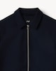 image 5 of F&F Twill Textured Zip Up Jacket in Navy