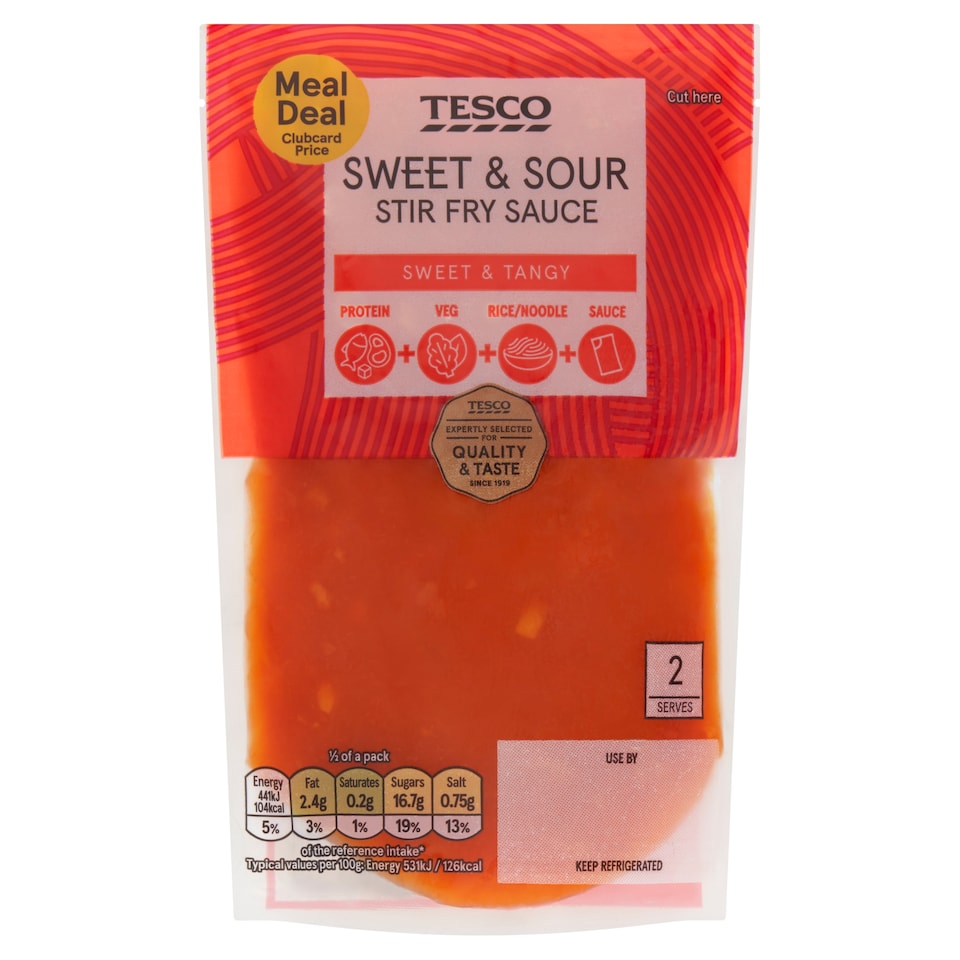 Tesco Sweet & Sour Stir Fry Sauce 165g