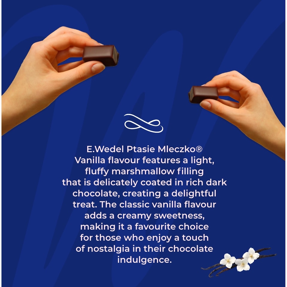 image 1 of Wedel Vanilla Marshmallow in Dark Chocolate 340g