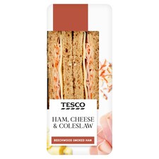 Tesco Ham, Cheese Coleslaw Sandwich