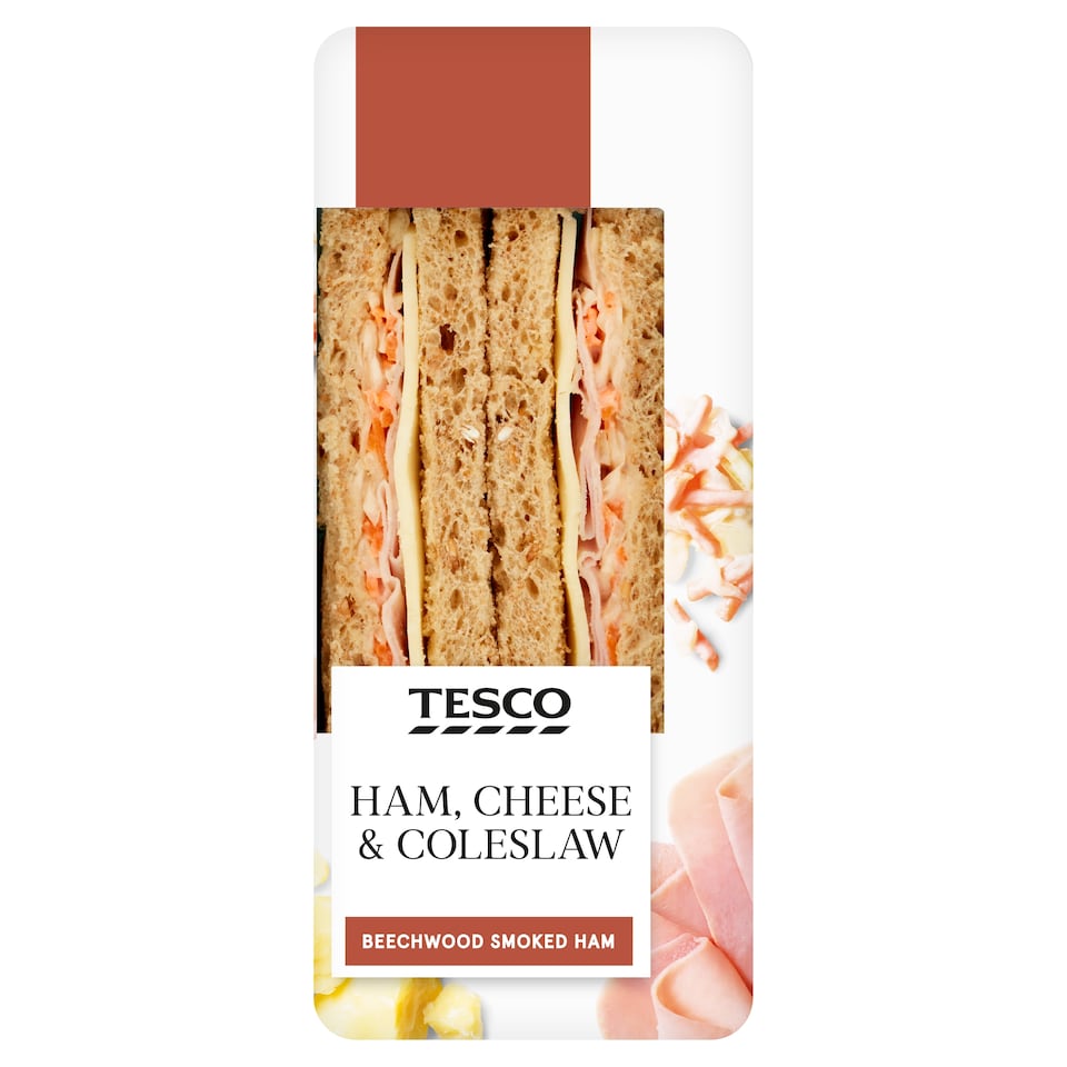 Tesco Ham, Cheese Coleslaw Sandwich