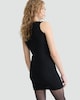 image 3 of F&F Textured Pearl Embellished Mini Dress in Black