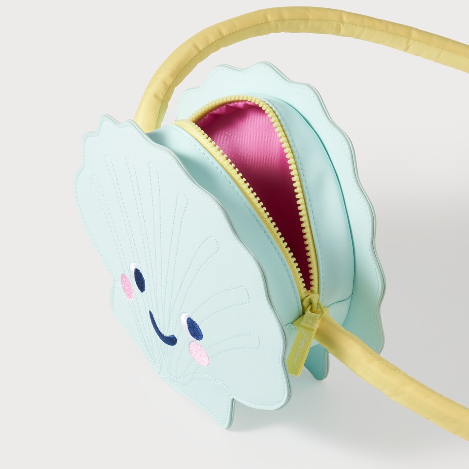 image 1 of Paperchase Happy As a Fish Shell Shoulder bag