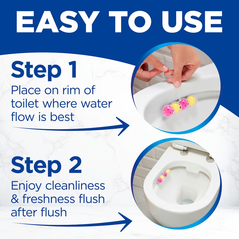 image 1 of Bloo Power Active Fruitopia Toilet Rim Block Twin 2x50g
