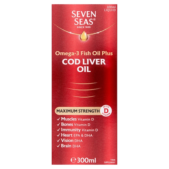 Seven Seas Cod Liver Oil ExtraHigh Strength Liquid 300 Ml Tesco
