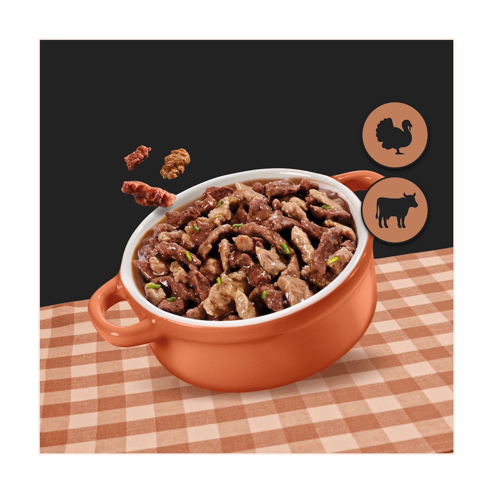 image 1 of Cesar Country Stew Wet Dog Food Tray Poultry, Beef & Lamb in Gravy 8x150g