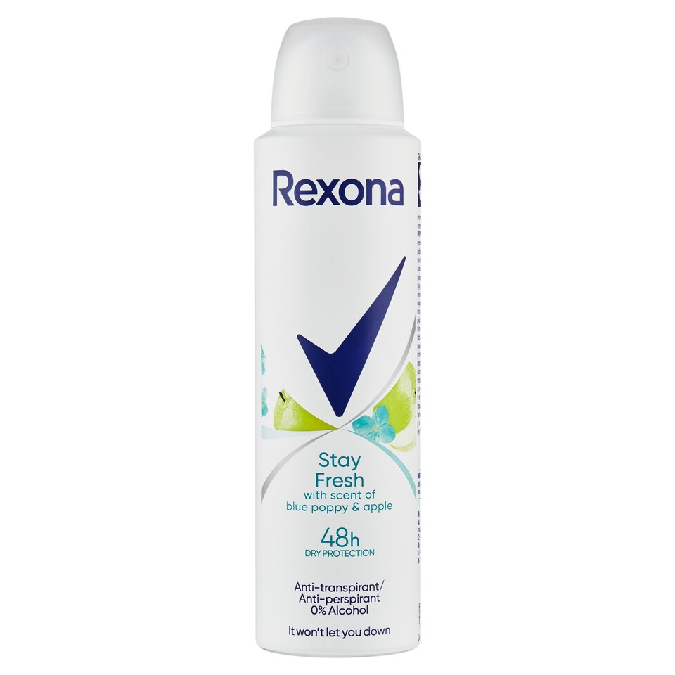 Obrázek 1 pro produkt Rexona Blue Poppy & Apple antiperspirant ve spreji 150ml