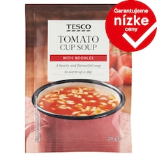Tesco Instantná paradajková polievka s cestovinou 20 g