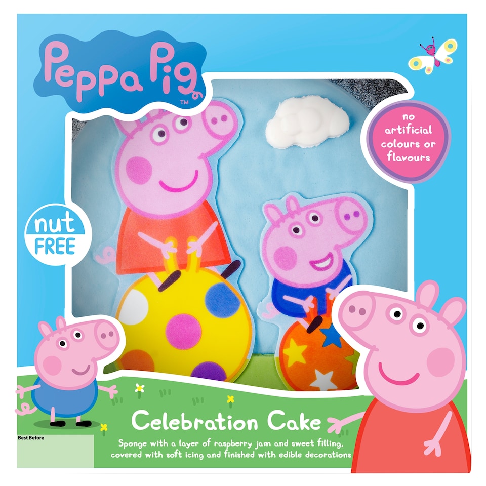 Peppa Pig Celebration Cake with Raspberry Jam