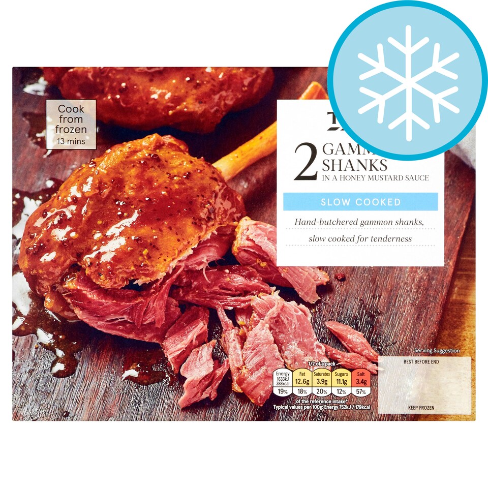Tesco Gammon Shank In Honey Mustard 506G Tesco Groceries