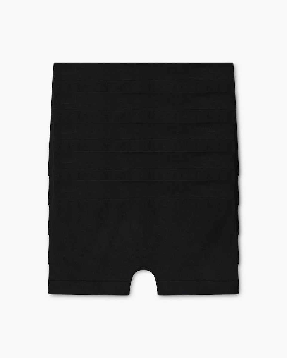 image 1 of F&F 5-Pack Contour Seamfree Shorts in Black