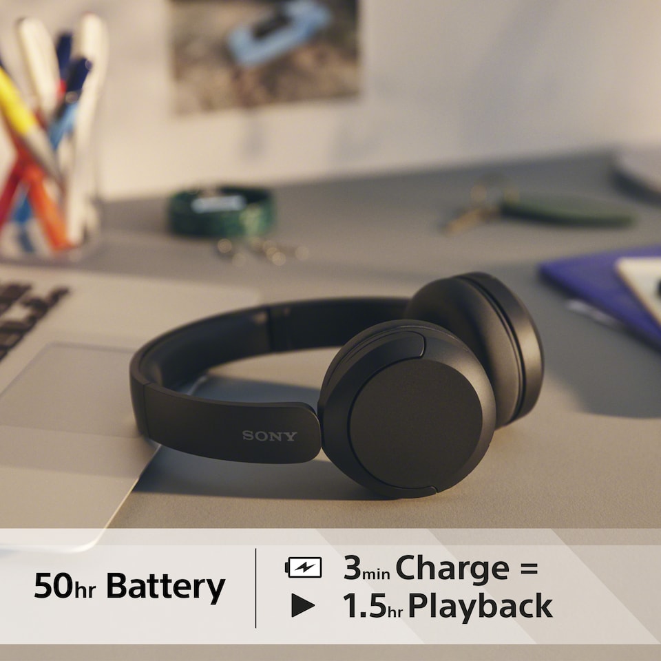image 1 of Sony Wh-Ch520 Black Multipoint Headphones