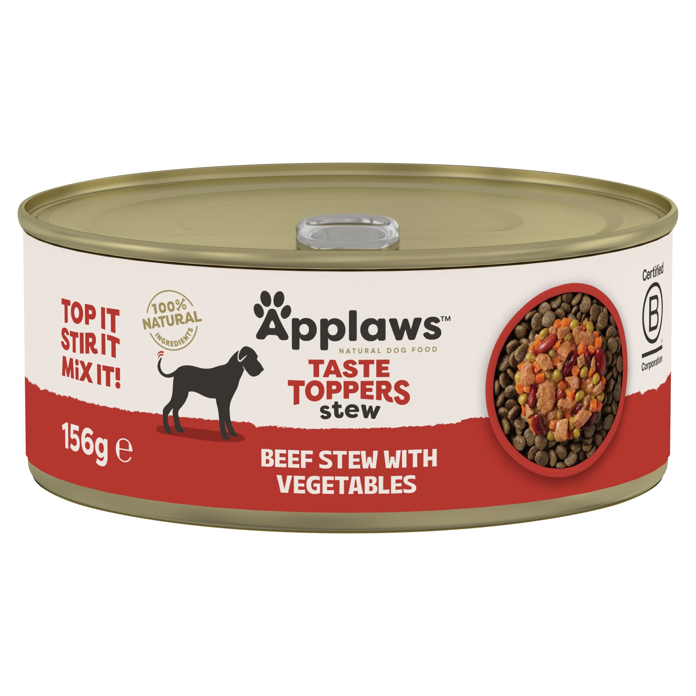 Applaws Taste Toppers Natural Stew Saver Pack 24 x 156g - Beef with Vegetables