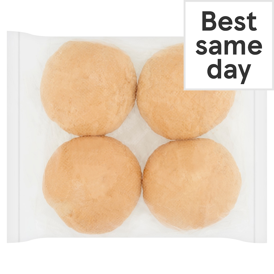 image 1 of Tesco Crusty Rolls 4 Pack