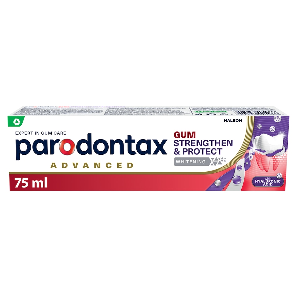 Parodontax Advenced Gum Strengthen & Protect Whitening fluoridos fogkrém 75 ml  1. kép