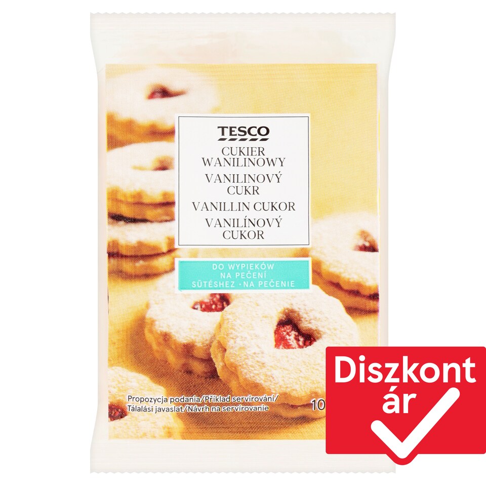 Tesco vanillin cukor 5 x 10 g